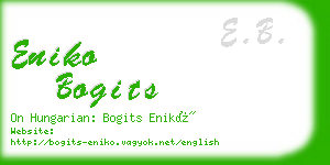 eniko bogits business card